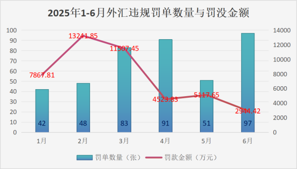 配资平台排名前10名 2025年上半年外汇局罚单统计(附典型案例)